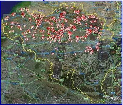 Voorbeeld: filtscamera's (waar is Vlaanderen? Onder of boven)